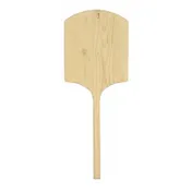 Omcan USA 80607 Pizza Peel - 16" x 18" Rectangular Wood Blade, 42" Length, Tapered Wood Handle 1 image