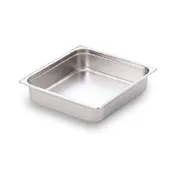Omcan USA 80613 Stainless Steel Steam Table Pan, 2/3 Size, 13-7/8" x 12-2/3" x 2-1/2", NSF 1 image