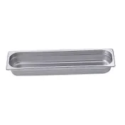 Omcan USA 80616 Stainless Steel Steam Table Pan 1/2 Size 20-1/2" x 6⅜" x 2-1/2" Deep NSF 1 image