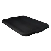Omcan USA 80626 Bus Box Cover, 16" x 23", Black Polypropylene, NSF Certified, Fits Standard Bus Boxes 1 image