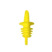 Omcan USA 80857 Free-Flow Plastic Liquor Pourer, Yellow Spout, 12 Per Pack, Bartending Supplies 1 image
