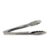 Omcan USA 81067 Utility Tongs - 7" Heavy-Duty Stainless Steel, Silver, Coiled Spring Design 1 image