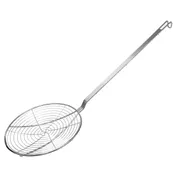Omcan USA 81077 Skimmer - 9" Diameter Spiral Wire Basket, Stainless, Nickel 17-1/2" Handle, 28" Length 1 image