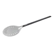 Omcan USA 81189 Pizza Peel - 8" Perforated Blade, 54-5/16" Length, Anodized Aluminum, Round 1 image