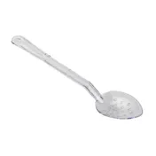 Omcan USA 85095 Perforated Serving Spoon, 13" Clear Polycarbonate Plastic, Handle, NSF 1 image