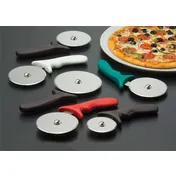 American Metalcraft PIZG3 Pizza Cutter - 4" Stainless Steel Wheel, Green Plastic Handle 1 image
