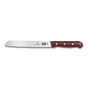 Victorinox 7.6058.9 Bread Knife, 7" Slant-Tip Serrated Blade, 1-1/8" Wood Brown Handle, Stamped 1 image