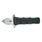 Victorinox 7.6399.1 Oyster & Clam Knife - French 2-1/8" Blade Finger Guard, Black PP Handle 1 image