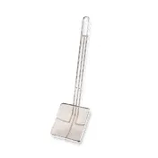 Pitco PP10725 Square Mesh Skimmer - 8" Perforated Bowl for Oil Fryer Food Removal, Stainless Steel 1 image