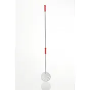 Cuppone A/PCF22 Pizza Peel - Round Perforated 8.66" Blade, Stainless Steel, 66" Handle 1 image