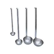Adcraft LD-4 4-Ounce Serving Ladle, 12" Brushed 1mm Stainless Steel Two-Piece, 4-Oz Capacity 1 image