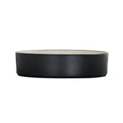 Cal-Mil 22013-10-13103 Hudson 10" Bowl, Raised Rim, Matte Black & Ivory, Melamine, Round 2 image