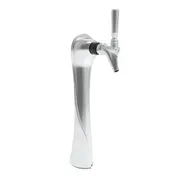 Micro Matic LUCK1-CH-AIR Draft Beer Tower 3"x16" Air-Cooled Chrome 1 Faucet 1/4" Tubing 3/8" Glycol 1 image