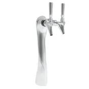 Micro Matic LUCK2-CH-AIR Tower, 2-3/4" W x 16" H, 2 Faucets, 1/4" Tubing, 3/8" Connection 1 image