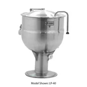 Legion LP-60 60 Gallon Floor Stationary 2/3 Steam Jacketed Direct Steam Kettle w/ Pedestal Base 1 image