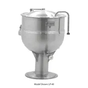 Legion LP-80 80 Gallon Floor Stationary 2/3 Steam Jacketed Direct Steam Kettle w/ Pedestal Base 1 image