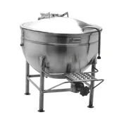 Legion LS-40 40 Gallon Floor Stationary Full Steam Jacketed Direct Steam Kettle w/ Tri-Leg 1 image