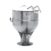 Legion LSP-25 25 Gallon Floor Stationary Full Steam Jacketed Direct Steam Kettle w/ Pedestal Base 2 image
