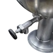 Legion LSP-60 60 Gallon Floor Stationary Full Steam Jacketed Direct Steam Kettle w/ Pedestal Base 2 image