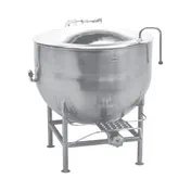 Legion LT-60 60 Gallon Floor Stationary 2/3 Steam Jacketed Direct Steam Kettle w/ Tri-Leg Base 1 image