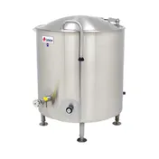 Legion LTI-40 40 Gallon Floor Stationary 2/3 Steam Jacketed Direct Steam Kettle w/ Quad-Leg Base 1 image