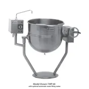 Legion TWP-50 50 Gallon Floor Tilting 2/3 Steam Jacketed Direct Steam Kettle w/ Pedestal Base 1 image