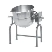Legion TWU-50 50 Gallon Floor Tilting 2/3 Steam Jacketed Direct Steam Kettle W/ Quad-Leg Base 1 image