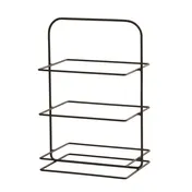 Cal-Mil 25201-3-13 Tiered Display Stand - 10.25" x 14.25" x 21" H, 3-Tier Black Wire Frame 2 image