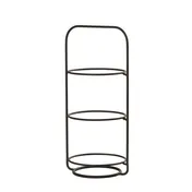 Cal-Mil 25204-8-13 Logan Plate Display Stand, 9.25" Round, 3-Tier Wire Frame, Black 2 image