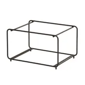 Cal-Mil 25208-1012-13 Tiered Wire Display Stand, 15.75" x 11.5" x 9.25", Black, Two-Tier Rectangular 1 image