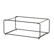 Cal-Mil 25208-1220-13 Tiered Wire Display Stand, Black, Two-Tier Logan Frame 2 image