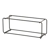 Cal-Mil 25208-620-13 Two-Tier Wire Display Stand, 23.75" L x 7.5" W x 9.25" H, Black, Rectangular 2 image