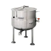 Cleveland KDL25 25 Gallon Floor Stationary 2/3 Steam Jacketed Direct Steam Kettle w/ Tri-Leg Base 1 image