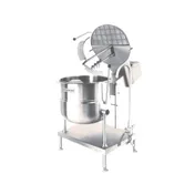 Cleveland MKDT20T 20 Gallon Floor Tilting 2/3 Steam Jacketed Direct Steam Kettle w/ Open Leg Base 1 image