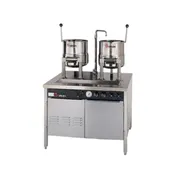 Groen 142839 10 Gallon Floor Tilting 2/3 Steam Jacketed Electric Kettle w/ 36" Cabinet Assembly 1 image