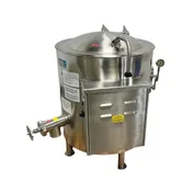 Legion HEC-80 80 Gallon Floor Stationary 2/3 Steam Jacketed Electric Kettle w/ Tri-Leg, 36 kW 3 image