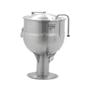 Legion LP-40 40 Gallon Floor Stationary 2/3 Steam Jacketed Direct Steam Kettle W/ Pedestal Base 1 image