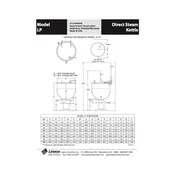 Legion LP-50 50 Gallon Floor Stationary 2/3 Steam Jacketed Direct Steam Kettle w/ Pedestal Base 3 image