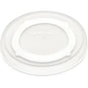 Dinex DX50008714 Cup Lids - Translucent, Recyclable, Fits DX5000 Mug & DX5200 Bowl, USA - 1/Case 1 image