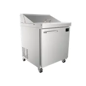Imbera USA SPT29 28" 1-Door Sandwich and Salad Prep Table, Stainless Steel, 8 Pan Capacity 1 image