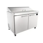 Imbera USA SPT48 48" 2-Door Sandwich and Salad Prep Table, Stainless Steel, 12 Pan Capacity 1 image