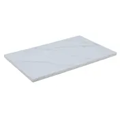 ATS ATE3072-WH - Rectangular Laminate Table Top, 30" x 72", White Marble Look, 1.5" Thick with PVC Edge and Back Sheet 1 image