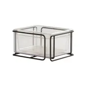 Cal-Mil 25206-1012-13 Ice Display Housing, 13.25" x 11" x 7.25" Black Wire, Rectangular, 12-23" Long Side 2 image