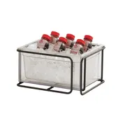 Cal-Mil 25206-1012-13 Ice Display Housing, 13.25" x 11" x 7.25" Black Wire, Rectangular, 12-23" Long Side 1 image