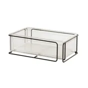 Cal-Mil 25206-1220-13 Ice Display, 21.25"x13.25"x7.25" Black Wire Rectangular Housing, Complete 2 image