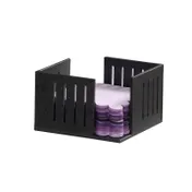 Cal-Mil 28504-13 Classic Napkin Organizer, 5.25" x 5.25" x 3.5" H, Black ABS Plastic Tabletop Holder 1 image