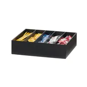 Cal-Mil 28512-13 Countertop Condiment Organizer 5-Section 12.31"x10.38"x3.31"H ABS Plastic Black 1 image