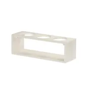 Cal-Mil 28603-3-141 3-Compartment Utensil Holder Display Caddy, 17" x 5.5" x 5.5"H, HDPE Plastic, Coastal 2 image