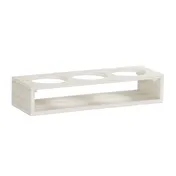 Cal-Mil 28604-5-141 3-Section White HDPE Countertop Condiment Caddy, 19.25" x 6.38" x 2.88", 32 oz 2 image