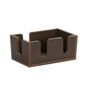 Cal-Mil 3499-140 Bar Caddy, 10.75" x 7" x 4.75" HDPE Mocha Organizer for Straws & Stirrers 2 image
